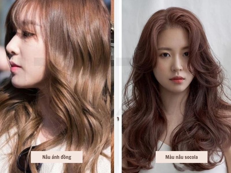 Top 20 Màu Tóc Sáng Da "Chất Lừ" Giúp Bạn Trẻ Trung, Cá Tính 6 Màu tóc nâu ánh đồng - Nâu socola