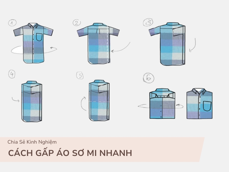 6+ Cách Gấp Áo Sơ Mi Siêu Nhanh, Không Bị Nhăn 5 Cách gấp áo sơ mi nhanh