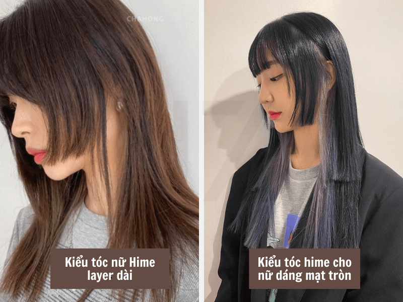 Top 10+ Kiểu Tóc Hime Cực Xinh Dành Cho Nữ 10 Tóc nữ hime layer dài - tóc hime cho nữ mặt tròn