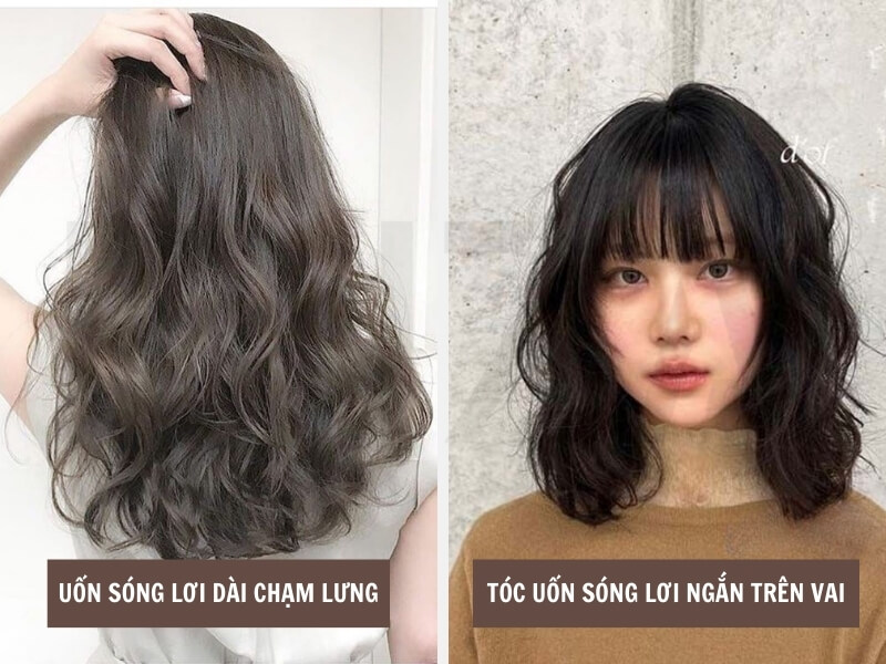 Top 30+ Kiểu Tóc Uốn Sóng Lơi Đẹp, Nhẹ Nhàng, Hot Trend 8 Tóc uốn sóng lơi chạm lưng - Trên vai