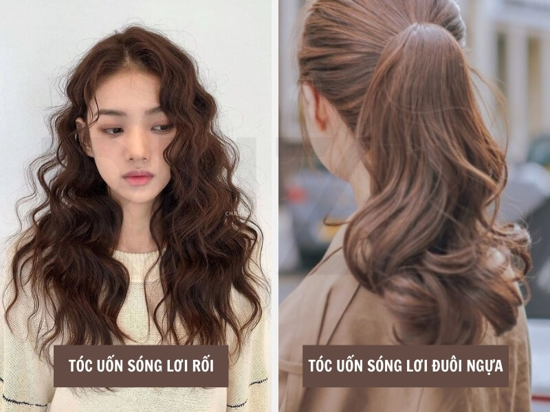 Top 30+ Kiểu Tóc Uốn Sóng Lơi Đẹp, Nhẹ Nhàng, Hot Trend 10 Tóc uốn sóng tóc mái với tóc xoăn lơi rối
