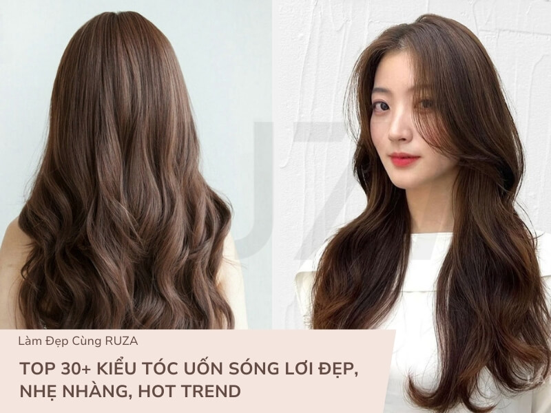Kiểu tóc uốn sóng lơi nhẹ nhàng
