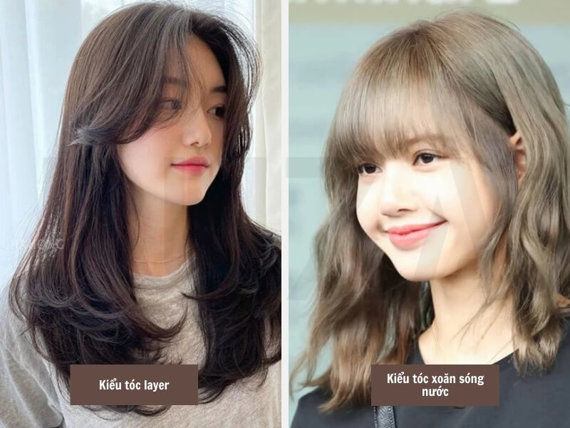 Mặt Nhỏ Nên Để Tóc Gì? 10+ Kiểu Tóc Đẹp Nàng Nên Thử 5 Kiểu tóc layer - Kiểu tóc xoăn sóng nước