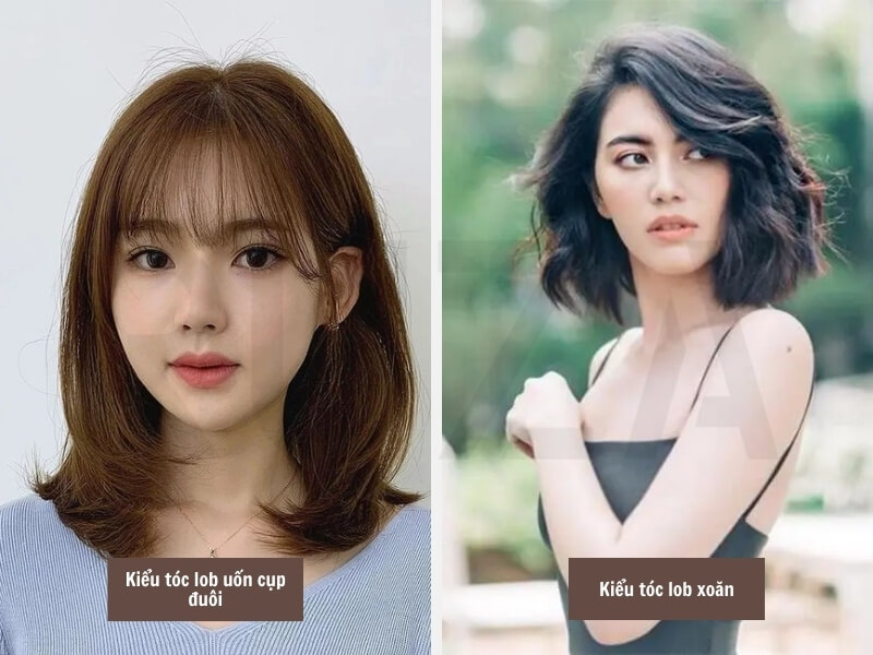Mặt Nhỏ Nên Để Tóc Gì? 10+ Kiểu Tóc Đẹp Nàng Nên Thử 6 Kiểu tóc lob uốn cụp đuôi - Kiểu tóc lob xoăn
