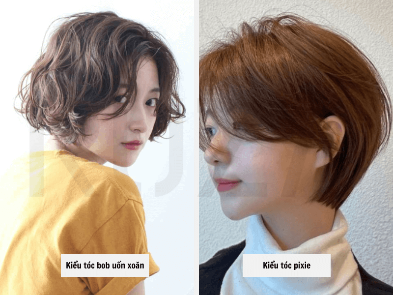 Mặt Vuông Để Tóc Gì? 15+ Kiểu Tóc Cho Mặt Vuông Hot 2023 10 Kiểu tóc bob uốn xoăn - Kiểu tóc pixie