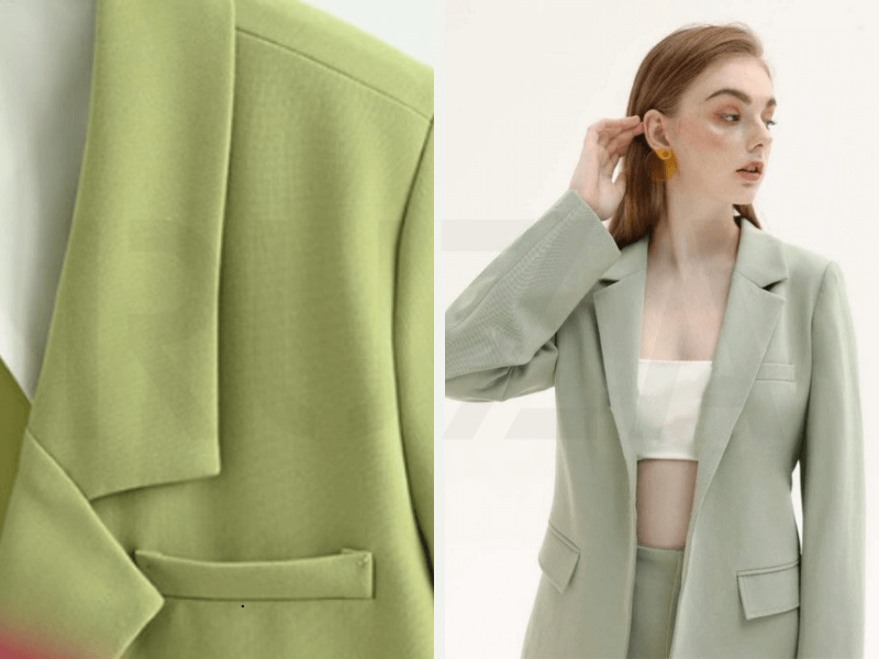 Vải Chéo Hàn Là Gì? Tìm Hiểu Từ A-Z Về Vải Chéo Hàn 4 Áo blazer vải chéo hàn