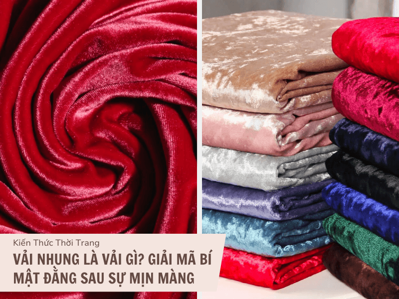 Vải Nhung Là Vải Gì? Giải Mã Bí Mật Đằng Sau Sự Mịn Màng 1 Vải nhung là gì?