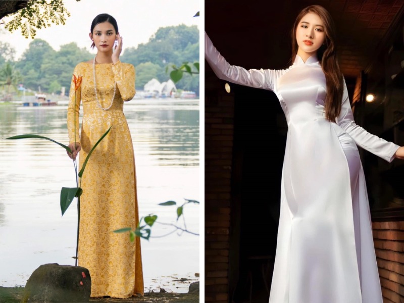 Vì Sao Bạn Cần Biết Về Ý Nghĩa Áo Dài Ngày Tết Việt Nam? 8 Vải gấm và vải phi bòng may áo dài