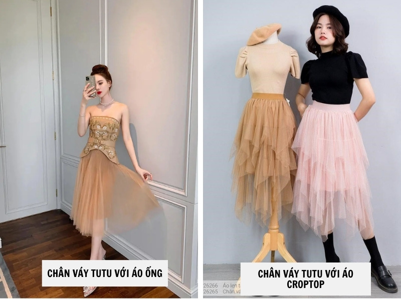 20+ Cách Phối Đồ Với Chân Váy Tutu Đẹp, Dễ Thương 7 Phối chân váy tutu áo ống - áo croptop