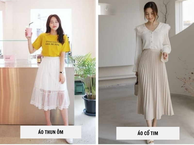 20+ Cách Phối Đồ Với Chân Váy Tutu Đẹp, Dễ Thương 10 Phối chân váy tutu áo thun ôm - cổ tim