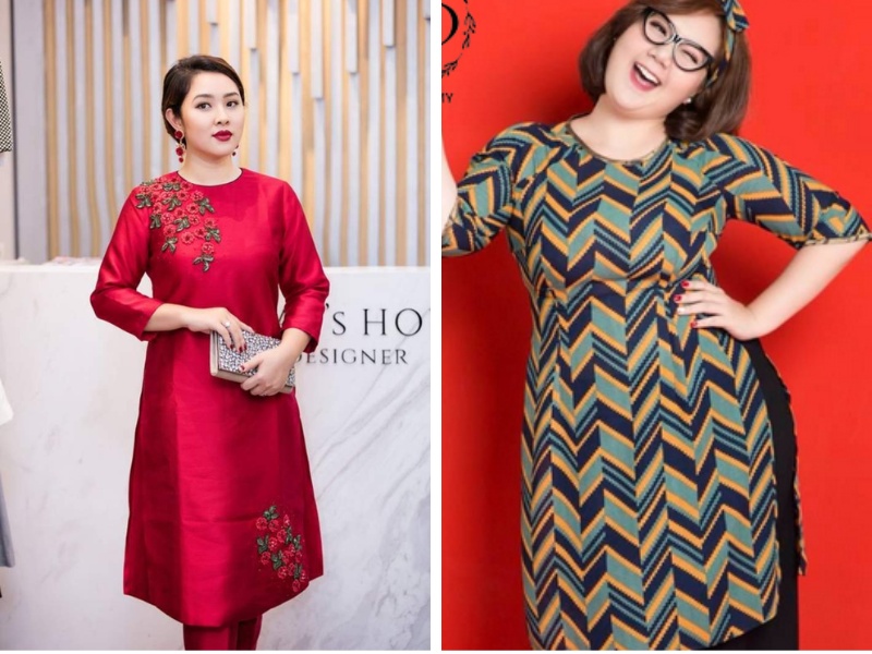 Áo dài cho dáng người mũm mĩm