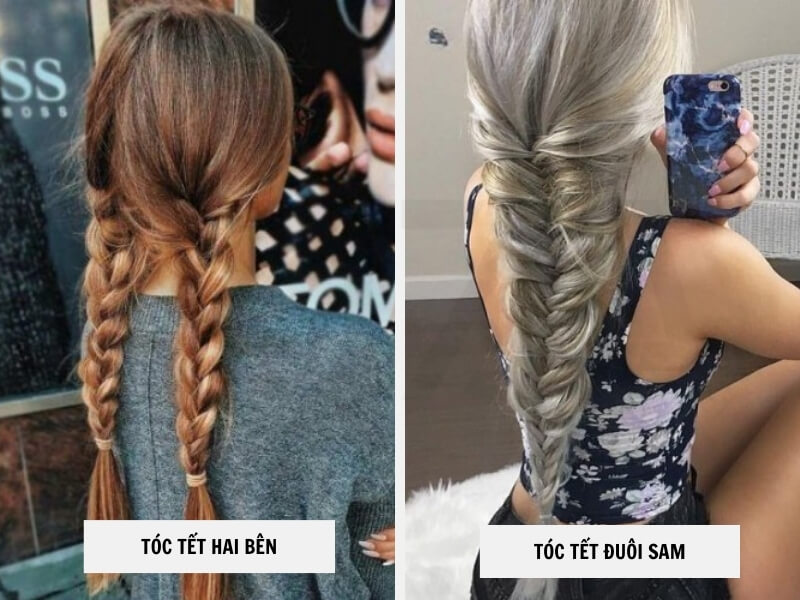 Tóc tết hai bên - Tóc tết đuôi sam
