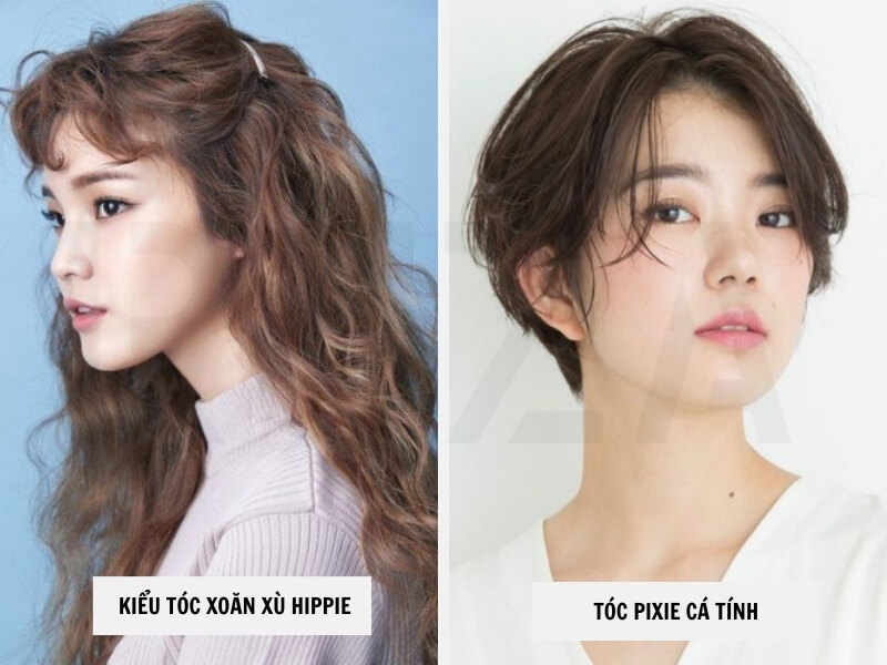 Kiểu tóc xoăn xù hippie - Tóc pixie cá tính