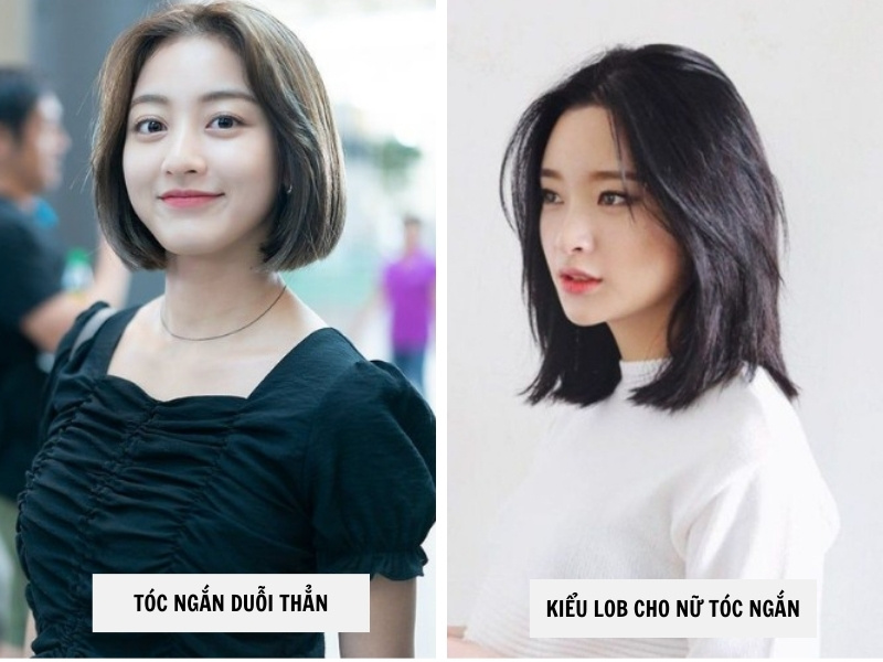 Tóc ngắn duỗi thẳng - Kiểu lob cho nữ tóc ngắn 
