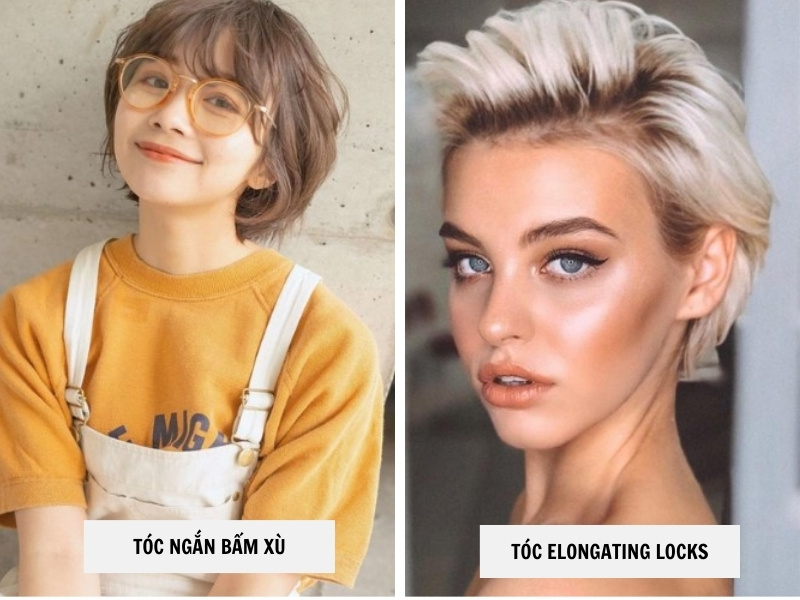 Tóc ngắn bấm xù - Tóc Elongating locks