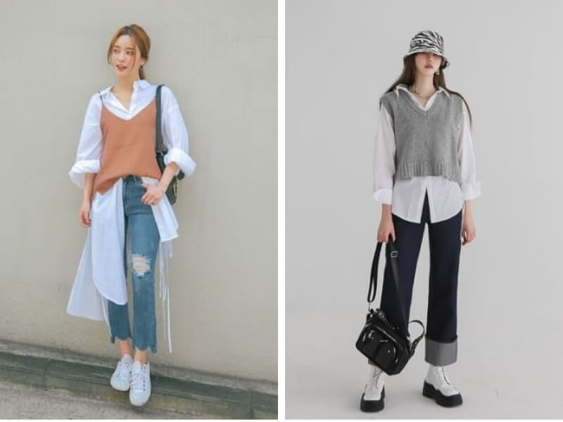 Áo Layer Là Gì? Cách Phối Đồ Thời Trang Với Phong Cách Layer 3 Phối áo layer