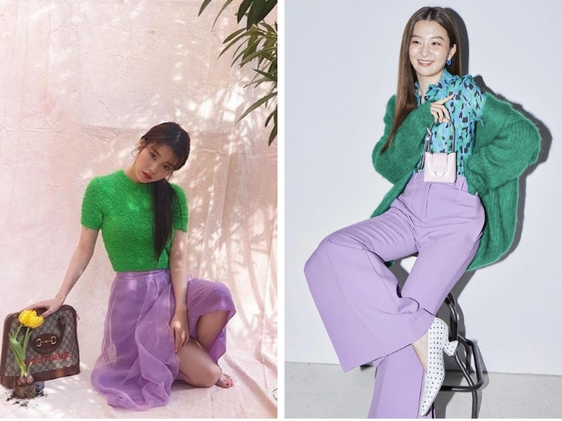 Xanh Lá Phối Với Màu Gì Để Nổi Bật Và Tinh Tế 7 Màu xanh lá phối với màu tím pastel