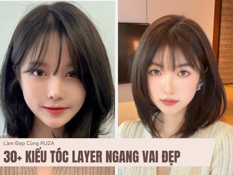 Kiểu tóc layer ngang vai