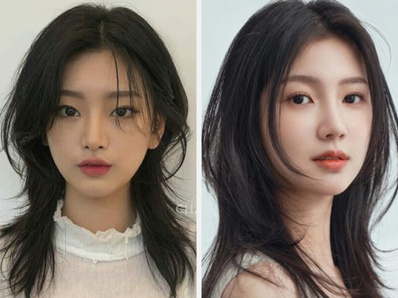 10+ Kiểu Tóc Mullet Layer Wolfcut Đẹp Hot Trend 2024 5 Tóc Wolf Cut mái bay - tóc Mullet WolfCut