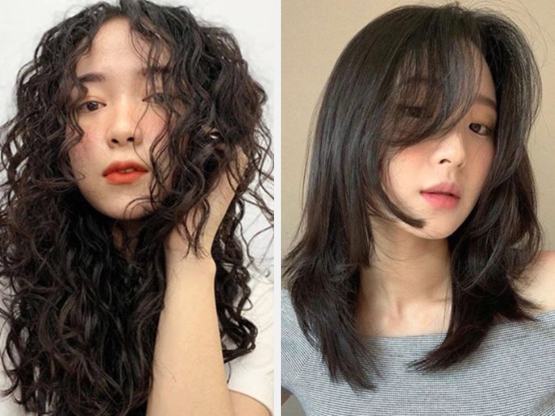 10+ Kiểu Tóc Mullet Layer Wolfcut Đẹp Hot Trend 2024 10 Tóc WolfCut xoăn mì tôm - Tóc WolfCut ngang vai-
