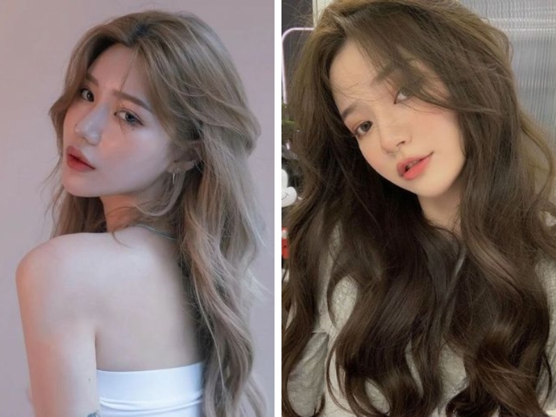 Bảng Màu Tóc Nâu Khói Đẹp, Tôn Da Dành Các Bạn Nữ 4 Màu nâu tây ánh khói - màu nâu rêu pha khói