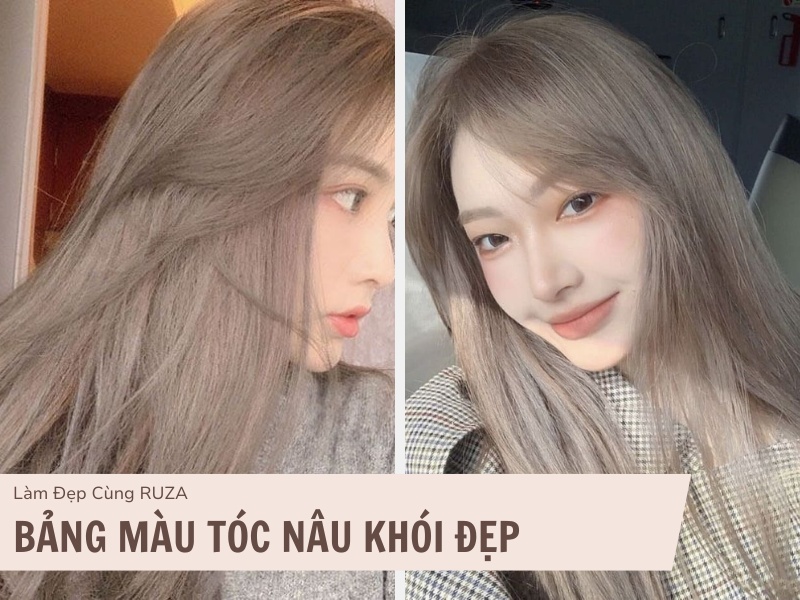 Màu tóc nâu khói đẹp