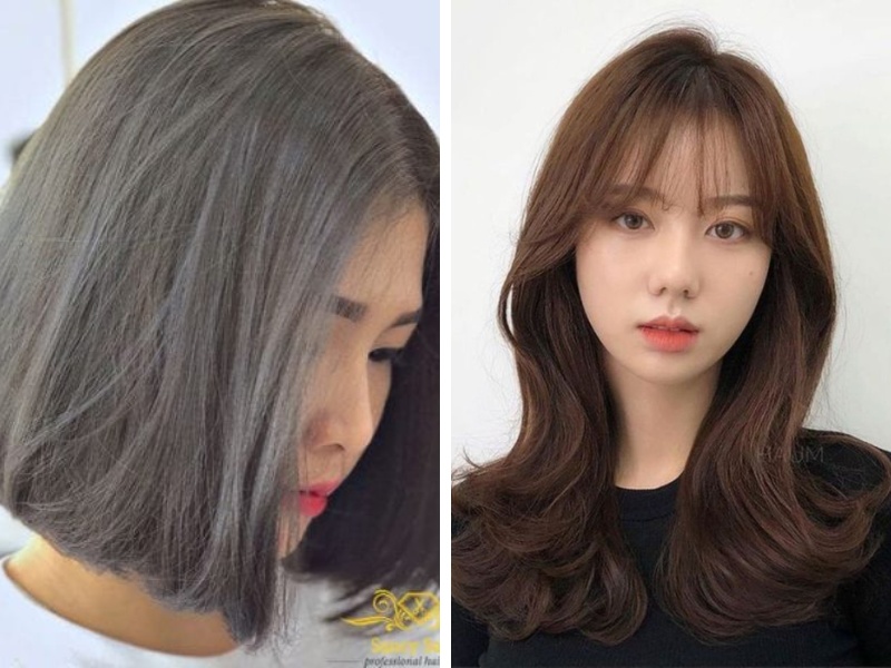Các Màu Tóc Nhuộm Không Cần Tẩy THỜI THƯỢNG 8 Màu đen khói - màu nâu trầm