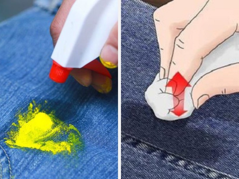 Cách tẩy vết sơn - vết dầu nhớt