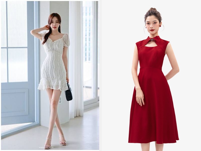 10+ Kiểu Đầm Dự Tiệc Phù Hợp Với Dáng Người & Sự Kiện 3 Đầm dáng ôm body - Đầm dáng xòe
