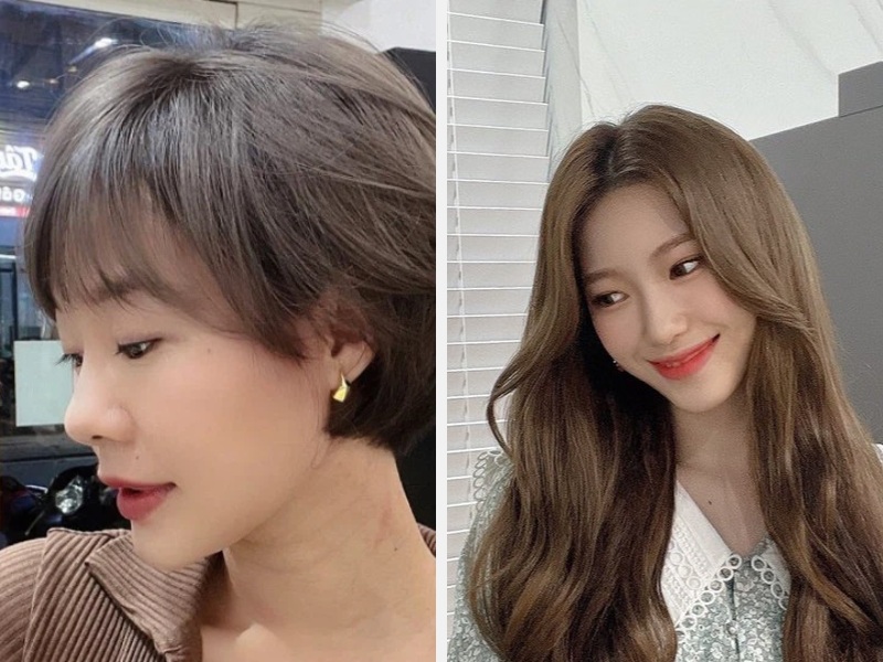 Mặt Kim Cương Để Tóc Gì? 10+ Kiểu Tóc Sành Điệu Nhất 8 Tóc pixie - Tóc dài rẽ ngôi