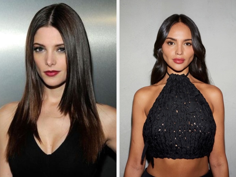 Mặt Kim Cương Để Tóc Gì? 10+ Kiểu Tóc Sành Điệu Nhất 9 Ashley Greene - Eiza Gonzalez