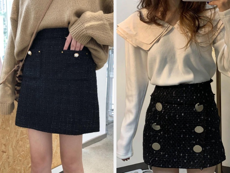 Phối Đồ Với Chân Váy Dạ Tweed: Bật Mí Cách Mix & Match Đỉnh Cao 10 Lưu ý khi phối đồ với chân váy dạ tweed