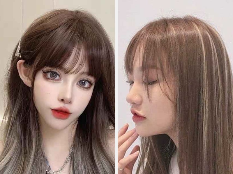 10+ Kiểu Tóc Màu Nâu Trà Sữa Đẹp Nhất 2024 10 Nâu trà sữa ombre - nâu trà sữa highlight