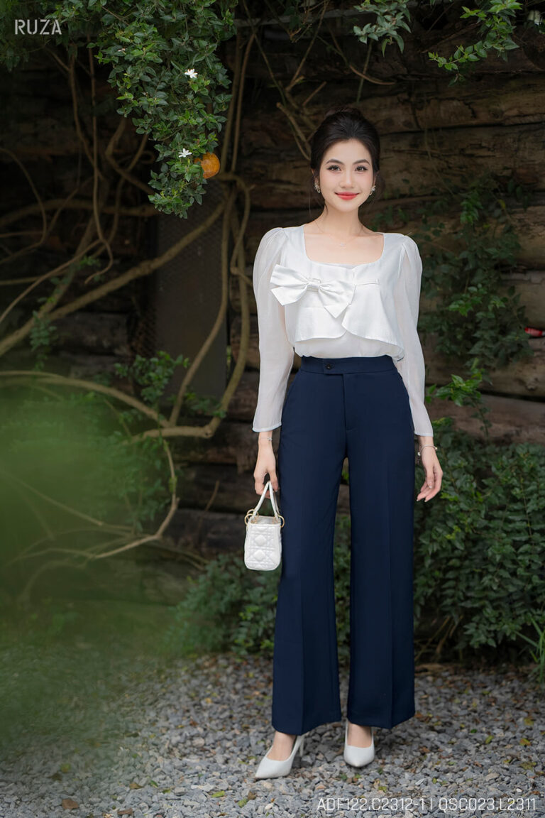 Áo sơ mi tay dài ADF122 đen pc1