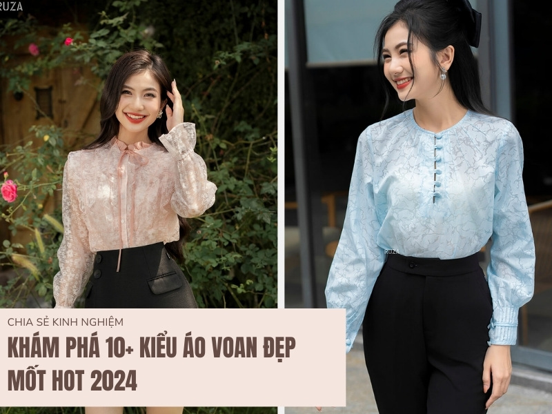 Các kiểu áo vải voan