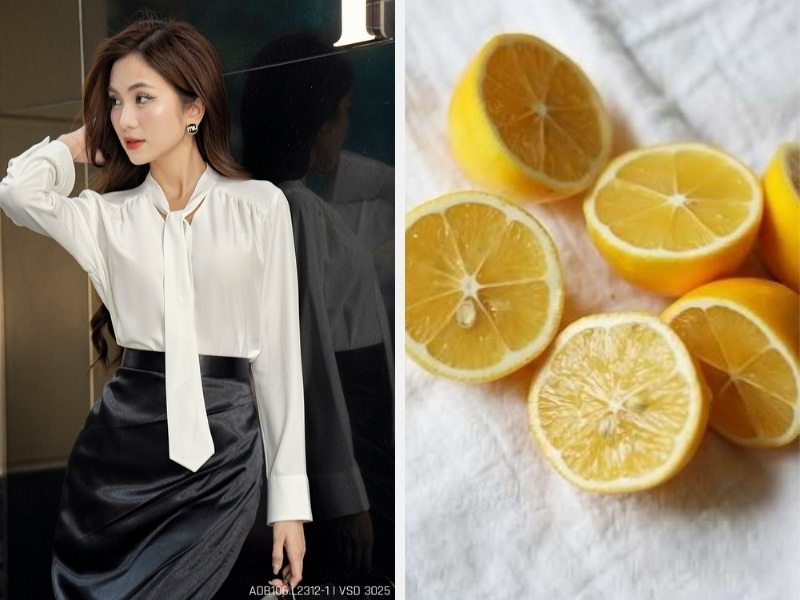 Hướng Dẫn Cách Tẩy Trắng Áo Bị Ố Vàng Đơn Giản 3 Tẩy áo trắng bị ố vàng với chanh