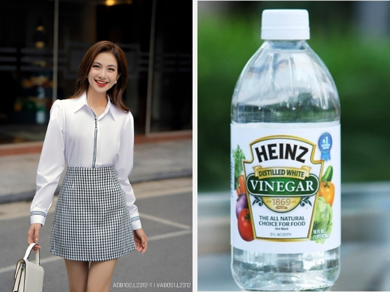 Hướng Dẫn Cách Tẩy Trắng Áo Bị Ố Vàng Đơn Giản 5 Tẩy áo trắng bị ố vàng với giấm trắng