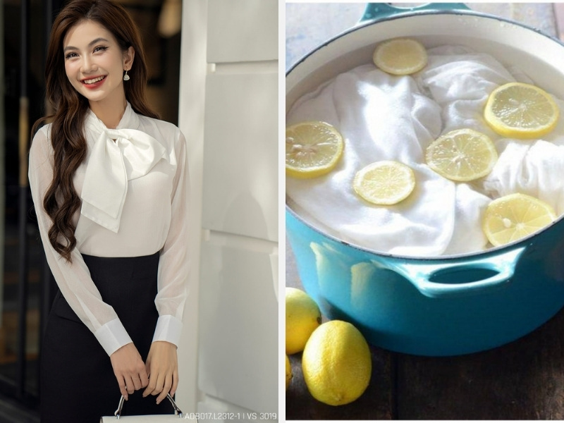 Hướng Dẫn Cách Tẩy Trắng Áo Bị Ố Vàng Đơn Giản 7 Tẩy áo trắng bị ố vàng với giấm gạo và chanh