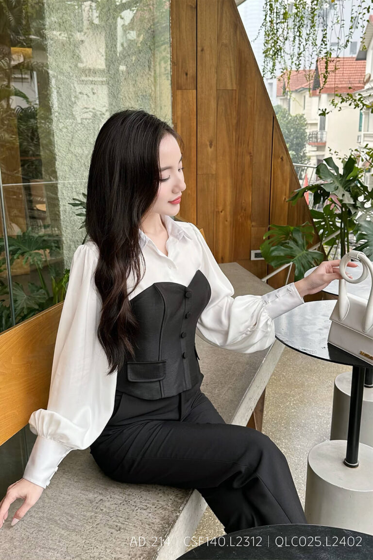 Áo corset CSF140 đen pc4