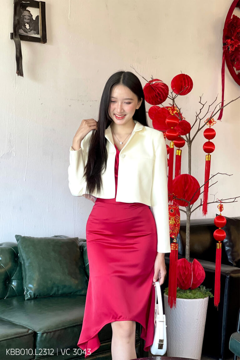 Áo khoác Blazer KBB010 trắng pc2
