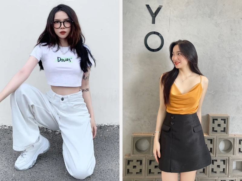 Những Kiểu Áo Mốt Nhất Hiện Nay Dành Cho Phái Đẹp 2024 7 Áo croptop nữ - áo 2 dây