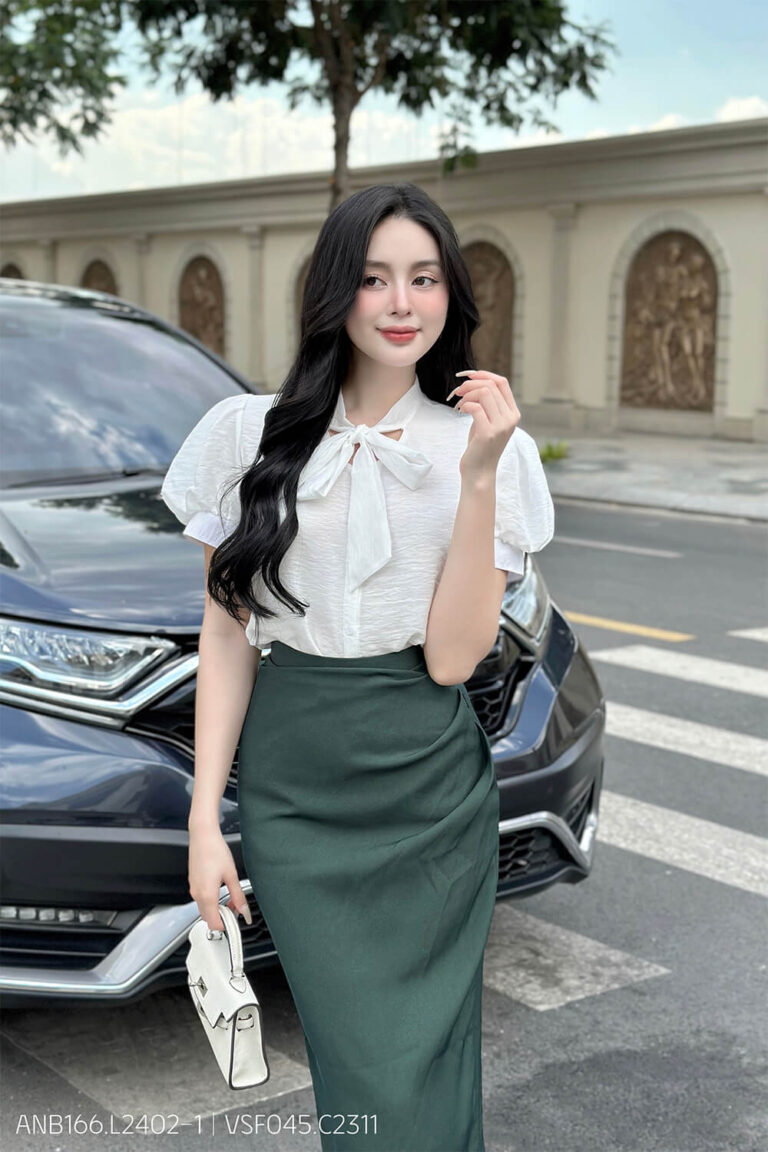 Áo sơ mi tay ngắn ANB166 trắng pc5