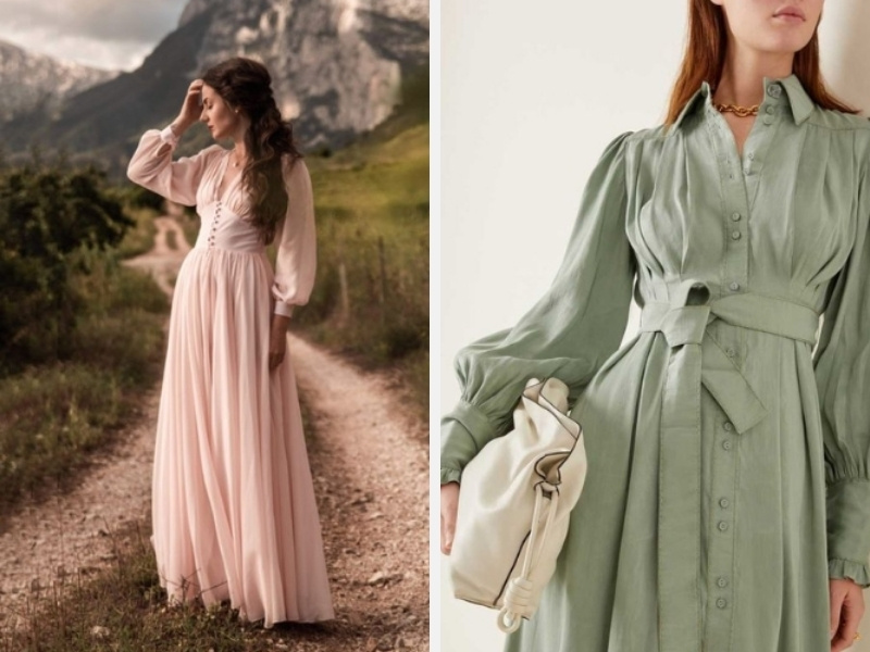 Tổng Hợp Các Mẫu Đầm Váy Vintage Xinh Cho Phái Đẹp 7 Váy vintage dáng suông - thiết kế sơ mi