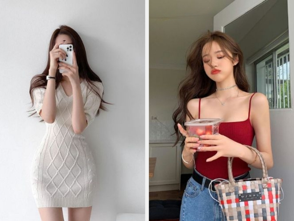Áo Mongtoghi Là Gì? Tìm Hiểu Về Chất Liệu Và Cách Phối Đồ Đẹp 5 Áo mongtoghi dáng ôm - Áo mongtoghi hai dây