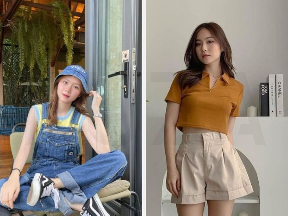 Áo Mongtoghi Là Gì? Tìm Hiểu Về Chất Liệu Và Cách Phối Đồ Đẹp 10 Phối áo mongtoghi với quần yếm - quần short