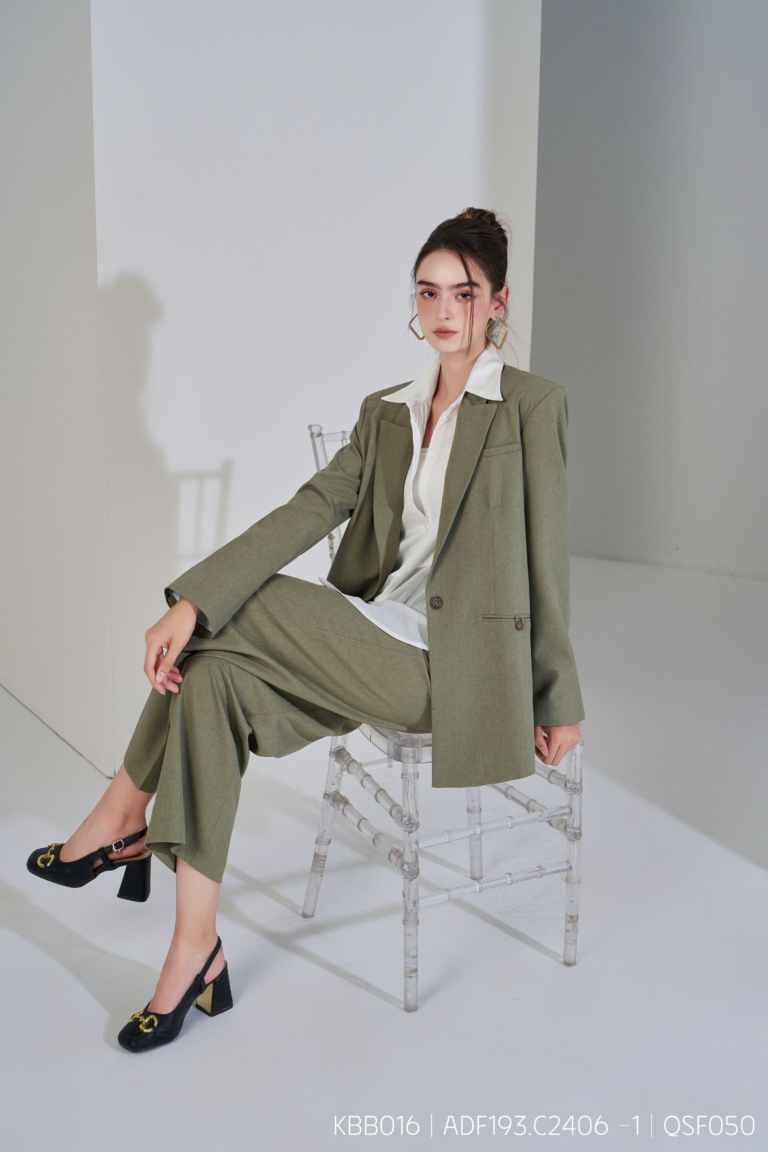 Áo Khoác Blazer - Xanh Rêu - Suit- KBB016.C2406 - Ảnh 4