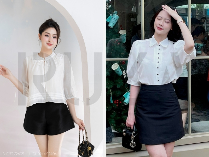 Mẫu cổ áo sơ mi đẹp 1