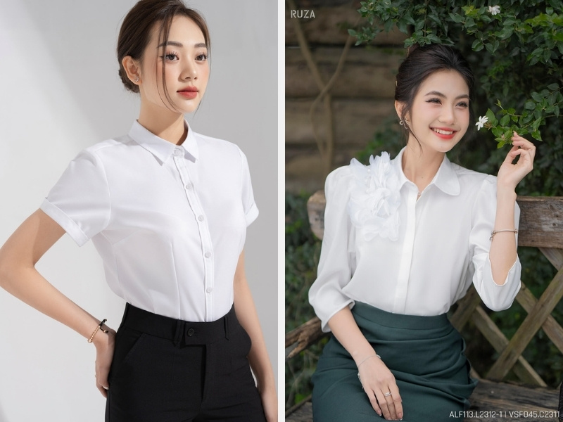 Mẫu cổ áo sơ mi đẹp 3