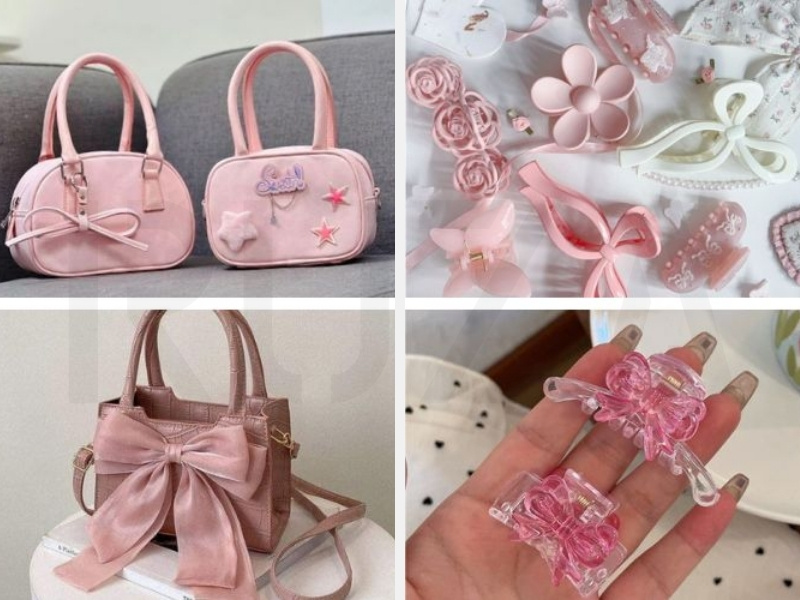 10+ Trang Phục Phong Cách Coquette Ngọt Ngào Cho Nàng 11 Túi xách và phụ kiện Coquette