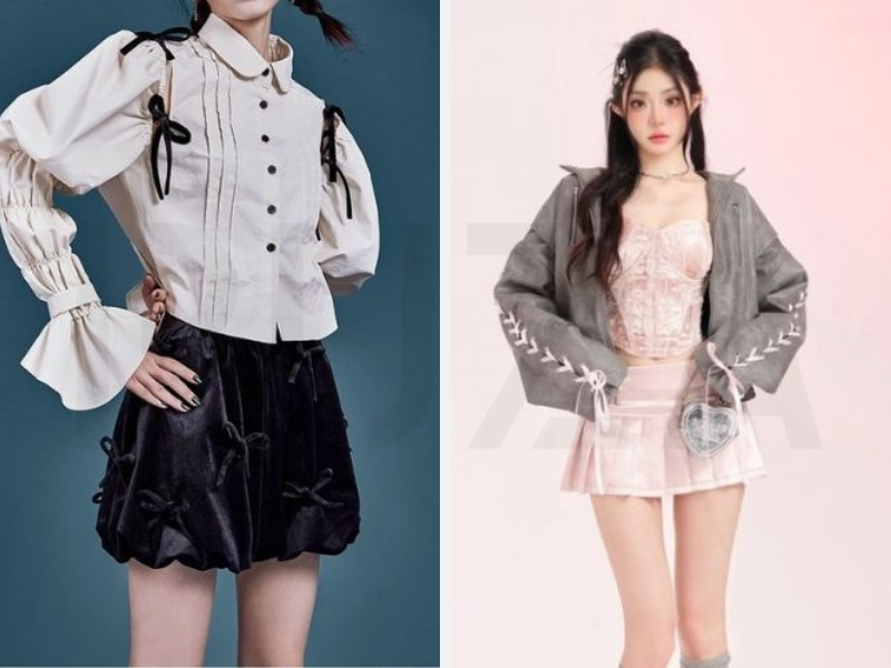 10+ Trang Phục Phong Cách Coquette Ngọt Ngào Cho Nàng 8 Áo sơ mi Coquette